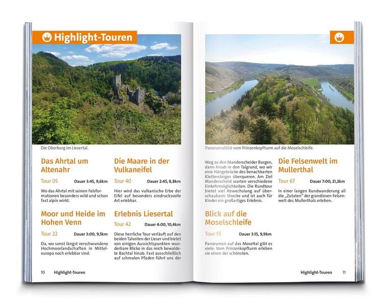 Produktbild: KOMPASS Wanderf&uuml;hrer Eifel mit Mosel, Luxemburger Schweiz und Hohem Venn, 70 Touren mit Extra-Tourenkarte