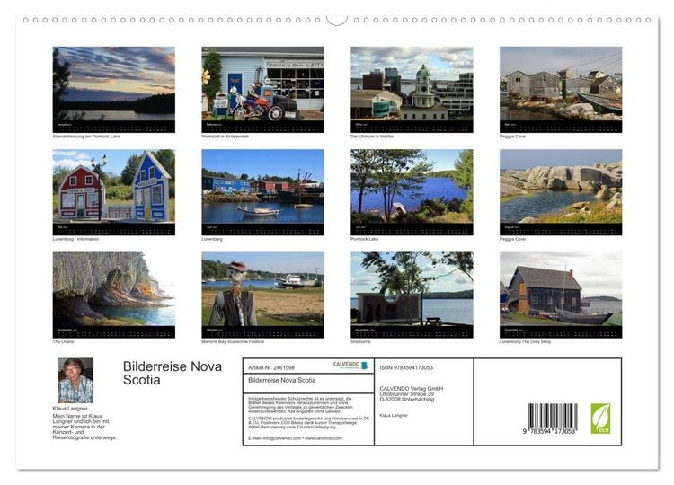 Produktbild: Bilderreise Nova Scotia (hochwertiger Premium Wandkalender 2027 DIN A2 quer), Kunstdruck in Hochglanz