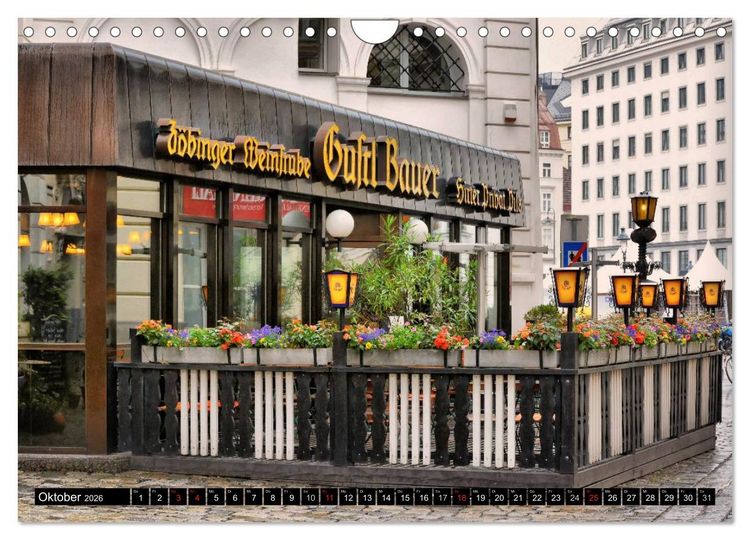 Produktbild: Wien - &Ouml;sterreichs charmante Hauptstadt (Wandkalender 2026 DIN A4 quer), CALVENDO Monatskalender
