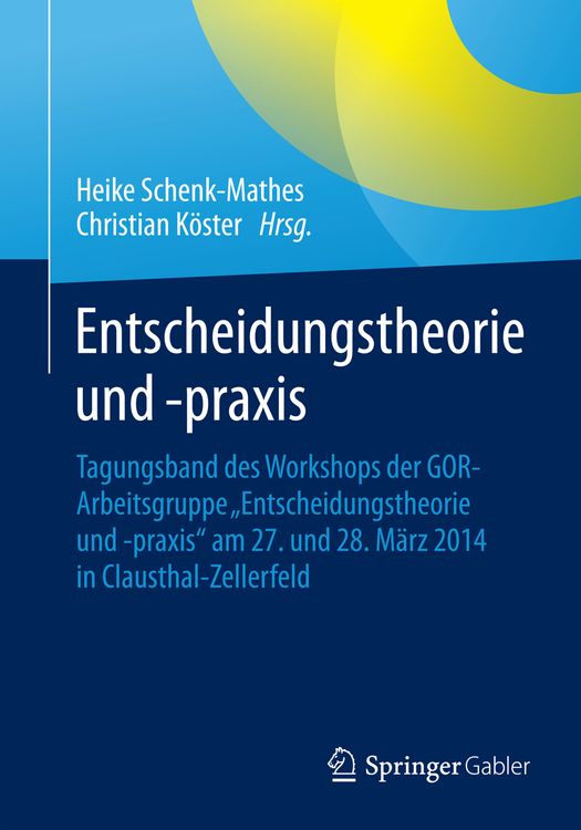 Produktbild: Entscheidungstheorie und &ndash;praxis