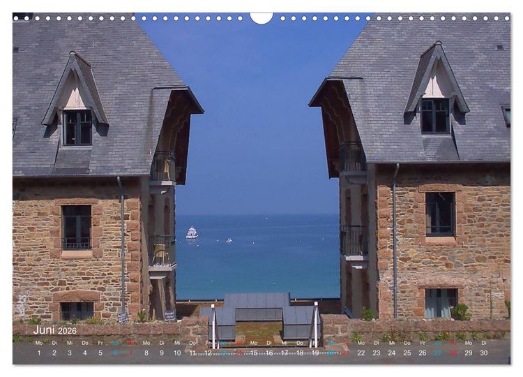 Produktbild: Bretagne - Sehnsucht in Blau (Wandkalender 2026 DIN A3 quer), CALVENDO Monatskalender