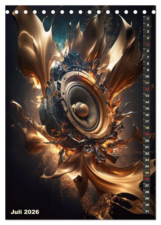 Produktbild: LAUT STARK EXPLOSIV (Tischkalender 2026 DIN A5 hoch), CALVENDO Monatskalender