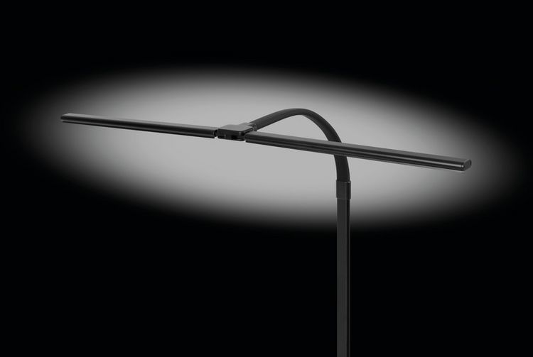 Produktbild: HANSA Bildschirmleuchte mit Doppelkopf LED Nova, schwarz