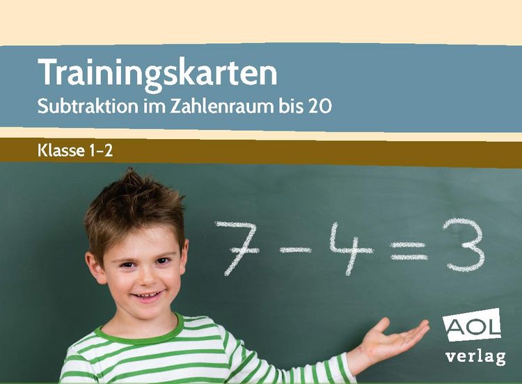 Produktbild: Trainingskarten: Subtraktion im Zahlenraum bis 20
