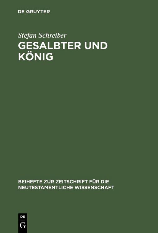 Produktbild: Gesalbter und K&ouml;nig
