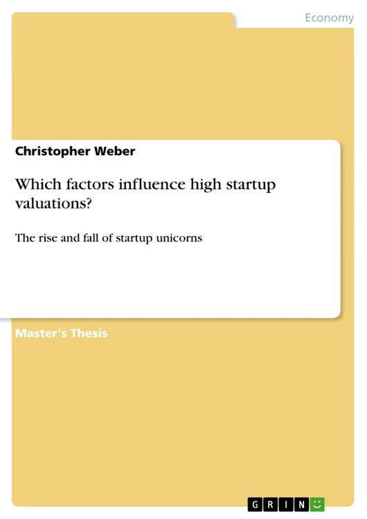 Produktbild: Which factors influence high startup valuations?