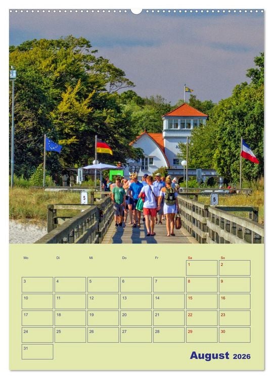 Produktbild: Sehnsuchtsort Ostseebad Boltenhagen (Wandkalender 2026 DIN A2 hoch), CALVENDO Monatskalender