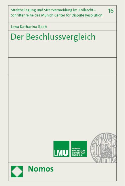Produktbild: Der Beschlussvergleich