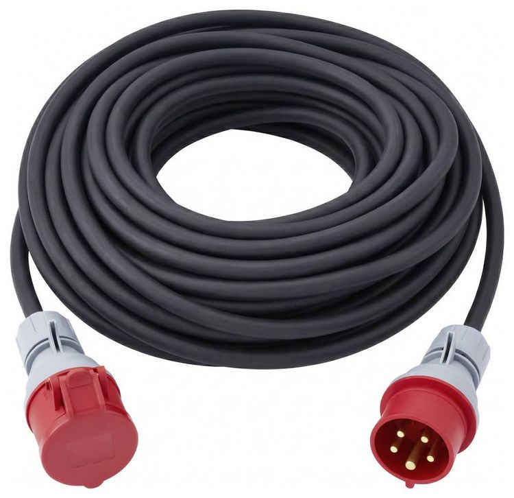 Produktbild: Sygonix SY-7486042 Strom Verl&auml;ngerungskabel 16A Rot 25m H07RN-F 5G 2,5mm&sup2;