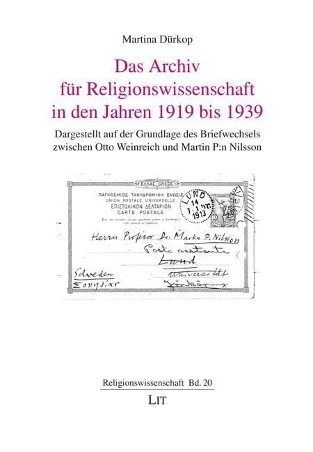 Produktbild: D&uuml;rkop, M: Archiv f&uuml;r Religionswissenschaft 1919-39