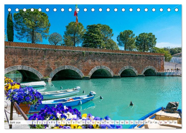 Produktbild: Traumziel am Gardasee. Peschiera del Garda (Tischkalender 2026 DIN A5 quer), CALVENDO Monatskalender