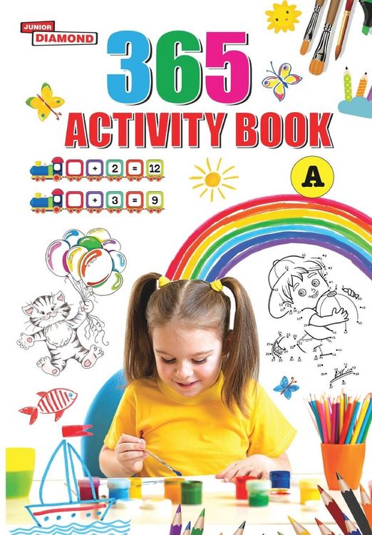 Produktbild: 365 Activity Book for Kids | Match the Pair, Find the Difference, Puzzles, Crosswords, Join the Dots , Colouring, Drawing and Brain Teasers