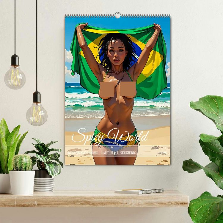 Produktbild: Spicy World - Sonne, Lust und Rio de Janeiro (Wandkalender 2026 DIN A2 hoch), CALVENDO Monatskalender