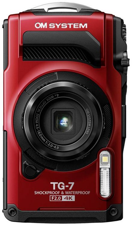 Produktbild: OM System TG-7 red Digitalkamera 12 Megapixel Opt. Zoom: 4 x Rot Sto&szlig;fest, Wasserdicht, 4K-Video