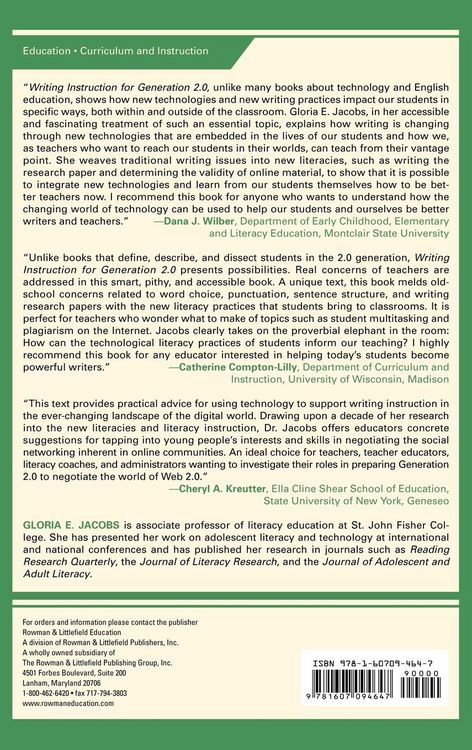 Produktbild: Writing Instruction for Generation 2.0