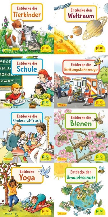 Produktbild: Pixi-8er-Set 291: Entdecke deine Welt 4 (8x1 Exemplar)