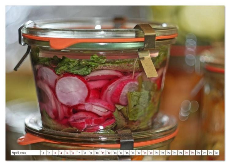 Produktbild: Fermentiertes Gem&uuml;se (Wandkalender 2026 DIN A2 quer), CALVENDO Monatskalender
