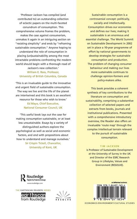 Produktbild: The Earthscan Reader on Sustainable Consumption