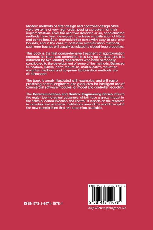 Produktbild: Model Reduction for Control System Design