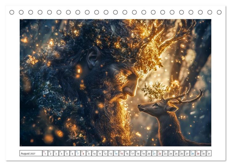 Produktbild: Die G&ouml;tter des Nordens (Tischkalender 2027 DIN A5 quer), CALVENDO Monatskalender