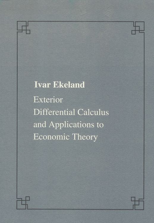 Produktbild: Exterior differential calculus and applications to economic theory