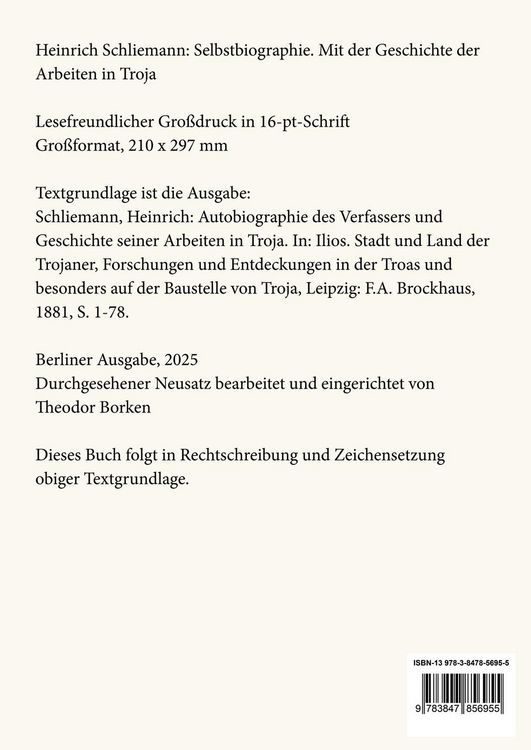 Produktbild: Selbstbiographie (Gro&szlig;druck)