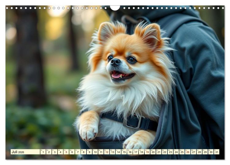 Produktbild: Tausendsassa - Pomeranian (Wandkalender 2026 DIN A3 quer), CALVENDO Monatskalender