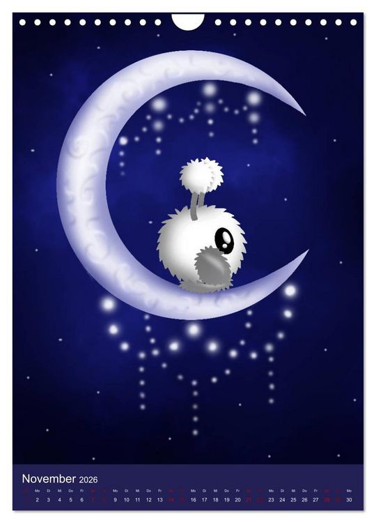 Produktbild: Mimiplushies (Wandkalender 2026 DIN A4 hoch), CALVENDO Monatskalender