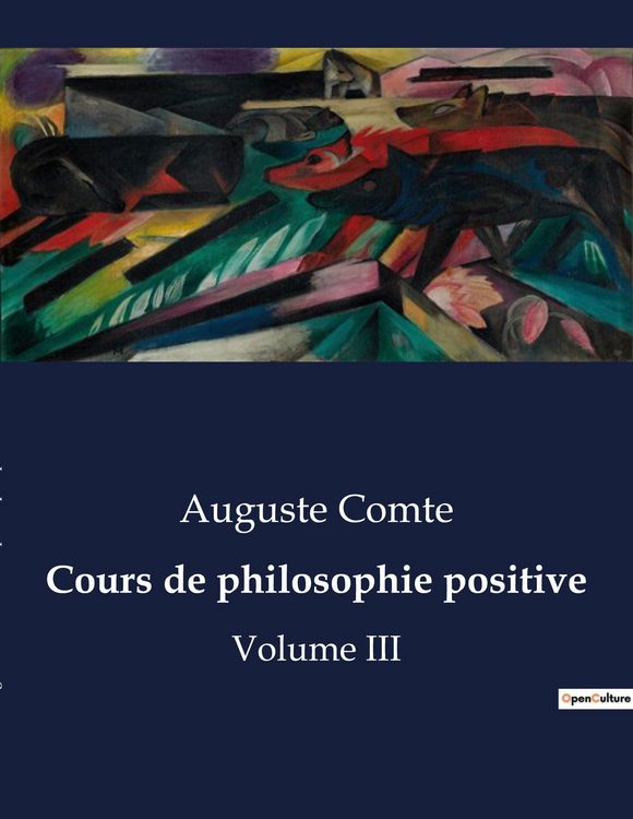 Produktbild: Cours de philosophie positive