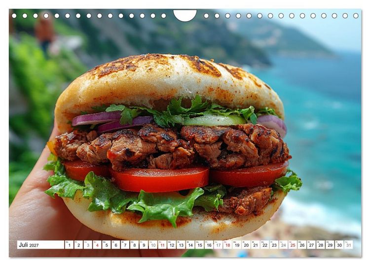 Produktbild: D&ouml;ner macht sch&ouml;ner, t&uuml;rkischer Geschmack von deinem D&ouml;nermann (Wandkalender 2027 DIN A4 quer), CALVENDO Monatskalender