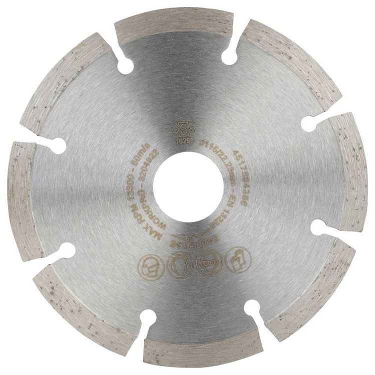 Produktbild: WorkPro GSOSSE-1 Trennscheibe 115 mm 1 St. Keramik, Porzellan, Marmor, Mauerwerk, Glas, Kalkstein, Granit, Naturstein, Sandstein