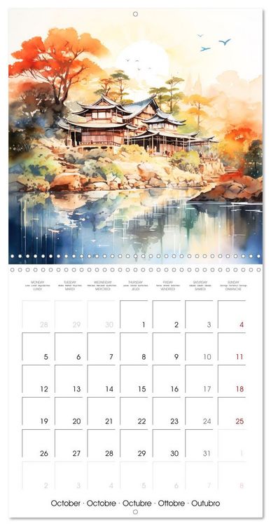 Produktbild: Terres d'habitats (Calendrier mural carr&eacute; 2026 30x30 cm) Calendrier double avec une page pour vos prises de notes