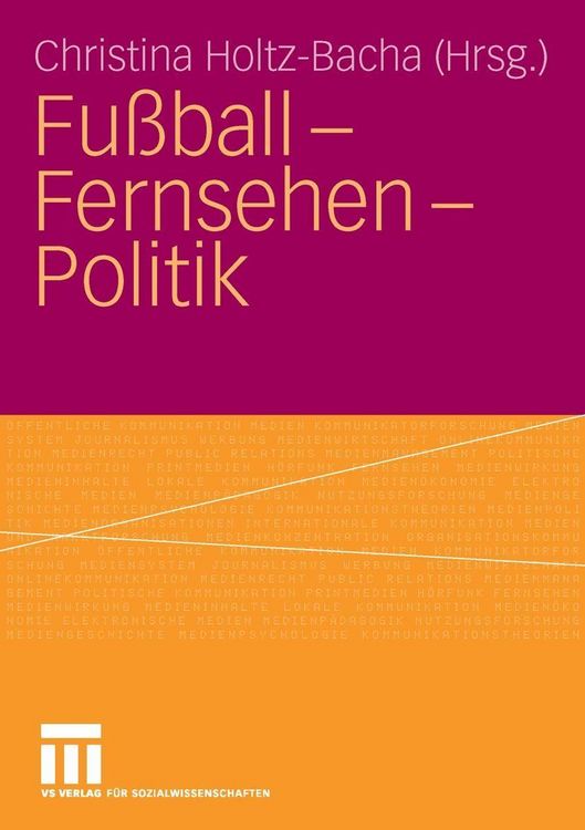 Produktbild: Fu&szlig;ball - Fernsehen - Politik