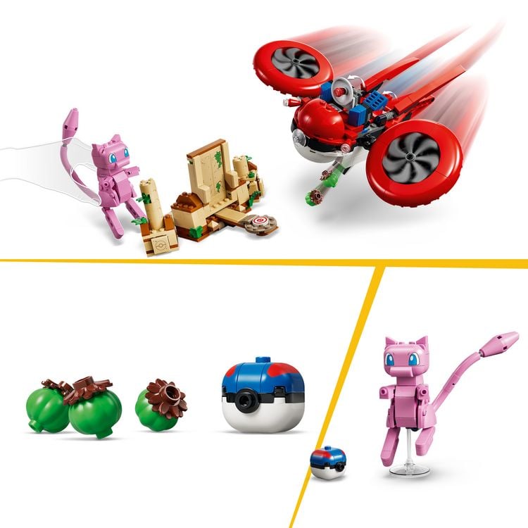 Produktbild: LEGO Pok&eacute;mon SMART Play: Drohnensuche nach einem Mysteri&ouml;sen Mew kompatibles Set 72161