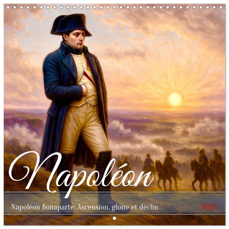 Produktbild: Napol&eacute;on Bonaparte (Calendrier mural carr&eacute; 2026 30x30 cm) Calendrier double avec une page pour vos prises de notes