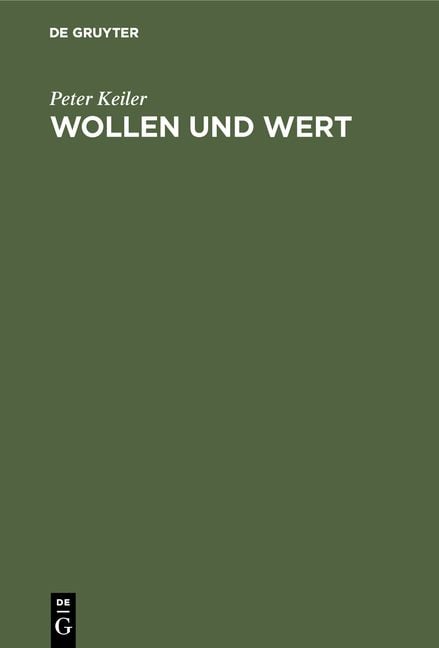 Produktbild: Wollen und Wert