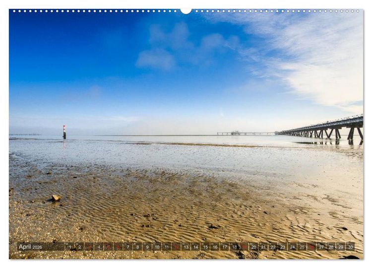 Produktbild: Wilhelmshaven - Impressionen aus der Hafenstadt (Wandkalender 2026 DIN A2 quer), CALVENDO Monatskalender