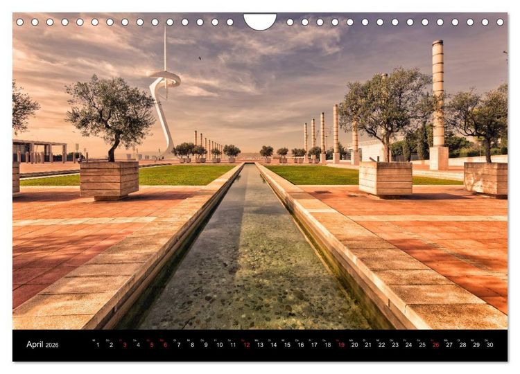 Produktbild: Barcelona - Stadtansichten (Wandkalender 2026 DIN A4 quer), CALVENDO Monatskalender