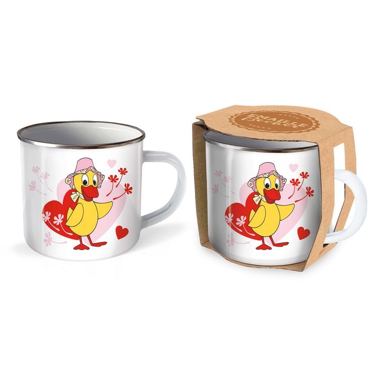 Produktbild: Tr&ouml;tsch Unser Sandm&auml;nnchen Emaille Becher Tasse Schnatterinchen