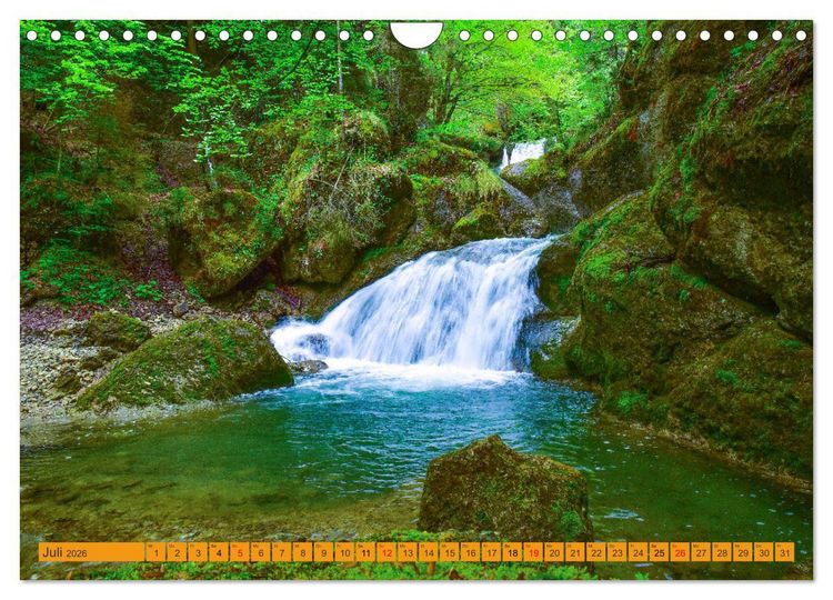 Produktbild: Rauschende Wildb&auml;che im Allg&auml;u (Wandkalender 2026 DIN A4 quer), CALVENDO Monatskalender