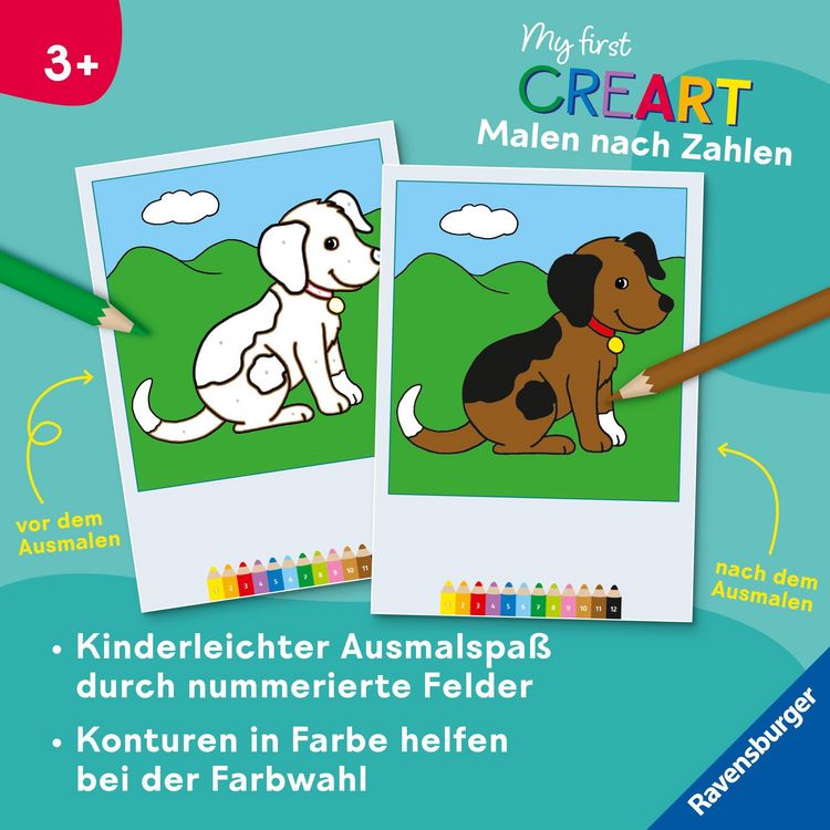 Produktbild: My first CreArt Malen nach Zahlen ab 3 - Tiere