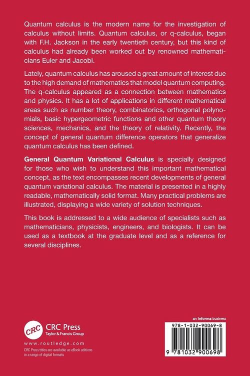 Produktbild: General Quantum Variational Calculus