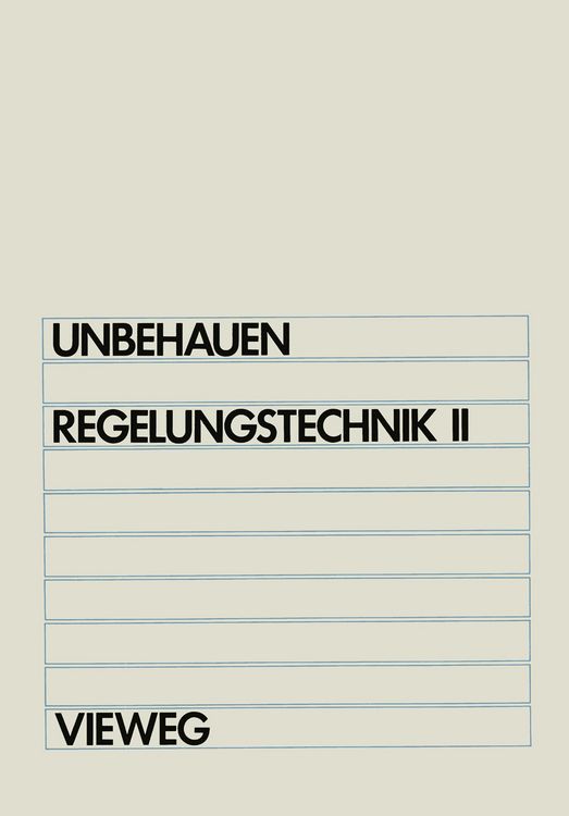 Produktbild: Regelungstechnik II