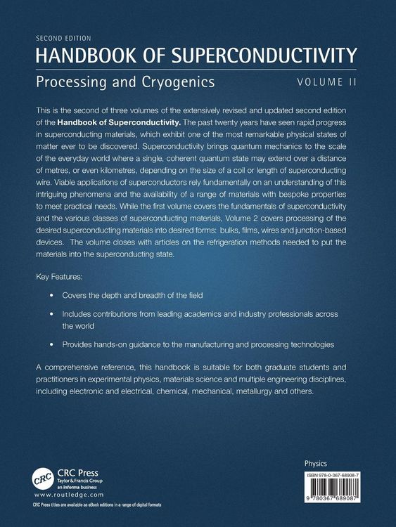 Produktbild: Handbook of Superconductivity