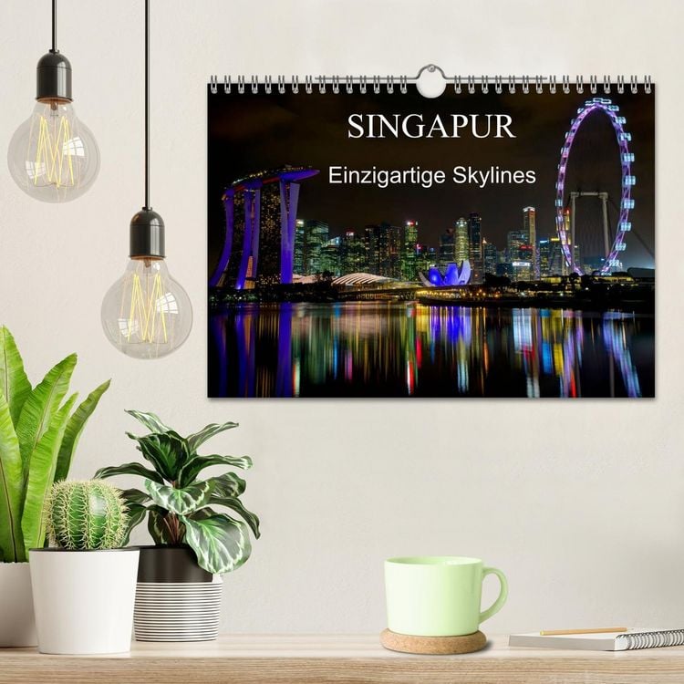Produktbild: Singapur - Einzigartige Skylines (Wandkalender 2026 DIN A4 quer), CALVENDO Monatskalender