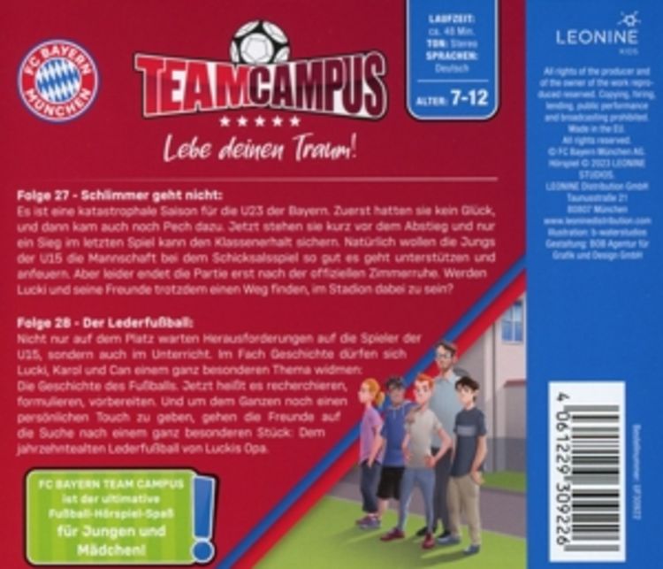 Produktbild: FC Bayern Team Campus (Fu&szlig;ball) (CD 14)