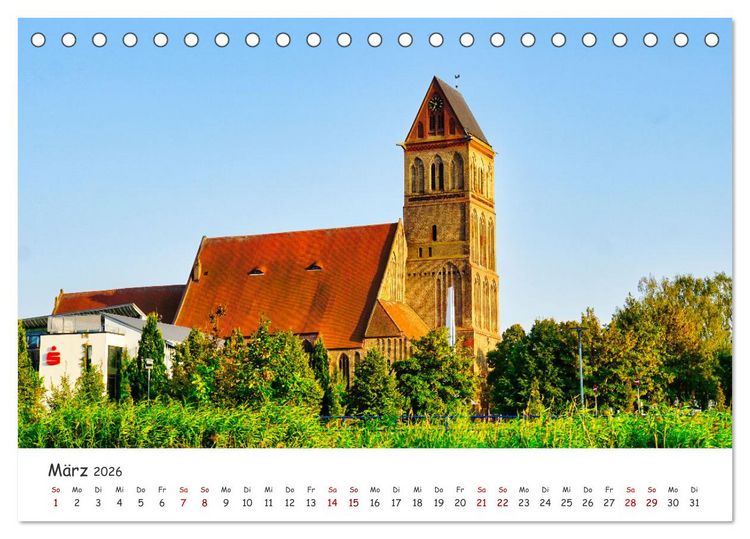 Produktbild: Anklam und Umgebung (Tischkalender 2026 DIN A5 quer), CALVENDO Monatskalender