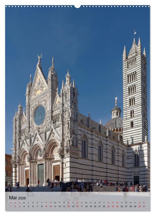 Produktbild: Siena - Die Toskana in Hochform (hochwertiger Premium Wandkalender 2026 DIN A2 hoch), Kunstdruck in Hochglanz