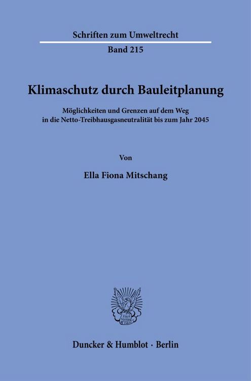 Produktbild: Klimaschutz durch Bauleitplanung