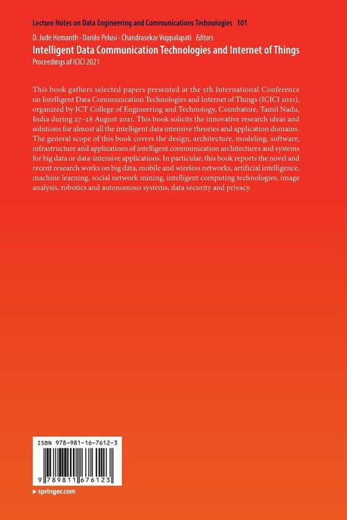 Produktbild: Intelligent Data Communication Technologies and Internet of Things